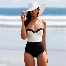Load image into Gallery viewer, Beach wear One piece Swimsuit Bodysuit Praia Swimwear Women Biquini Monokini Trajes de bano mujer Trikini Maillot de bain