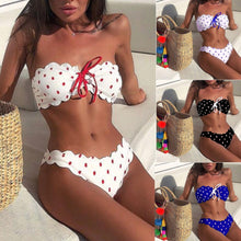 Load image into Gallery viewer, Sexy Bandeau Micro Bikini push up Beach Swimsuit Hot Swimwear Women Mayo Biquini Banador mujer Stroj Trikini Maillot de bain
