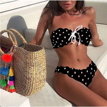 Load image into Gallery viewer, Sexy Bandeau Micro Bikini push up Beach Swimsuit Hot Swimwear Women Mayo Biquini Banador mujer Stroj Trikini Maillot de bain