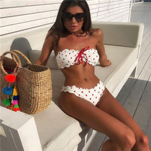Load image into Gallery viewer, Sexy Bandeau Micro Bikini push up Beach Swimsuit Hot Swimwear Women Mayo Biquini Banador mujer Stroj Trikini Maillot de bain