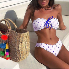 Load image into Gallery viewer, Sexy Bandeau Micro Bikini push up Beach Swimsuit Hot Swimwear Women Mayo Biquini Banador mujer Stroj Trikini Maillot de bain