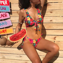 Load image into Gallery viewer, Floral Brazilian Bikini