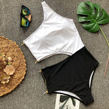 Load image into Gallery viewer, New One piece swimwear women Monokini Maio Praia Biquini Swimsuit Traje de bano mujer Banador Trikini Maillot de bain Badpak