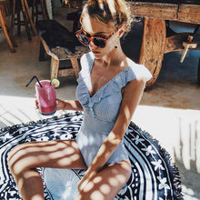 Load image into Gallery viewer, Sexy Strip Print Swimwear