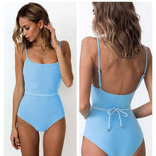 Load image into Gallery viewer, Belt style One piece Swimwear Women Monokini Swimsuit 2019 Trikini Mujer Banador Maillot femme Maio Biquini Badpak Damskie Mayo
