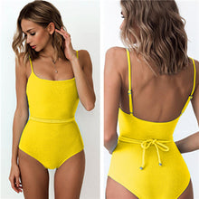 Load image into Gallery viewer, Belt style One piece Swimwear Women Monokini Swimsuit 2019 Trikini Mujer Banador Maillot femme Maio Biquini Badpak Damskie Mayo